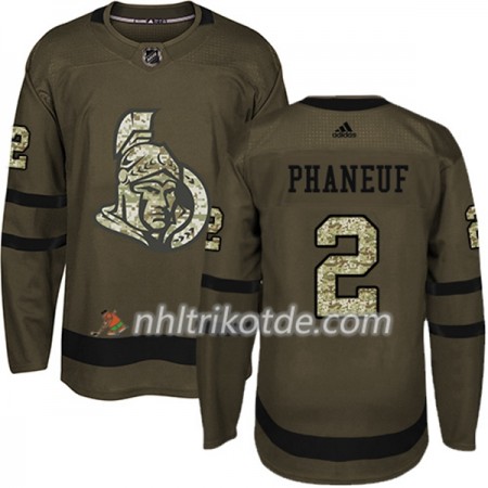 Ottawa Senators Trikot Dion Phaneuf 2 Adidas 2017-2018 Camo Grün Authentic - Herren
